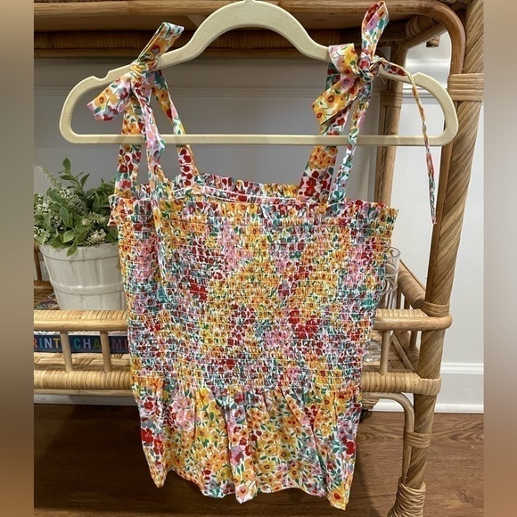 NWT women’s J.Crew Flowered Tank Top, size: XS - Picture 2 of 7